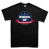Memorial Day A Time to Honor Men's T-shirt Style001