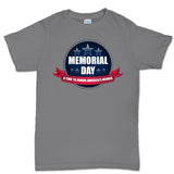 Memorial Day A Time to Honor Men's T-shirt Style001
