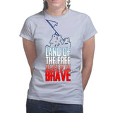 Land of The Free Ladies T-shirt Style001