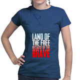 Land of The Free Ladies T-shirt Style001