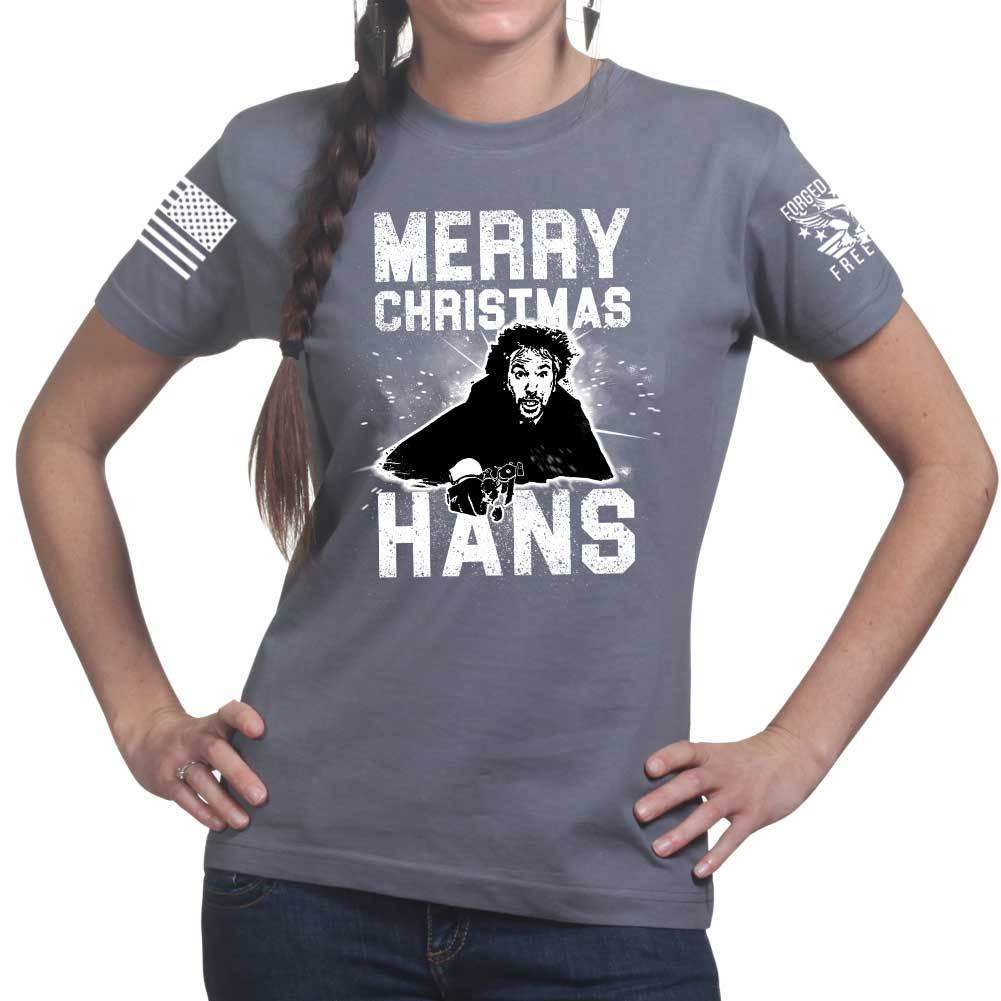 Merry Christmas Hans Ladies T-shirt Style001