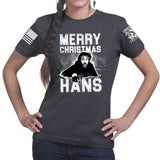 Merry Christmas Hans Ladies T-shirt