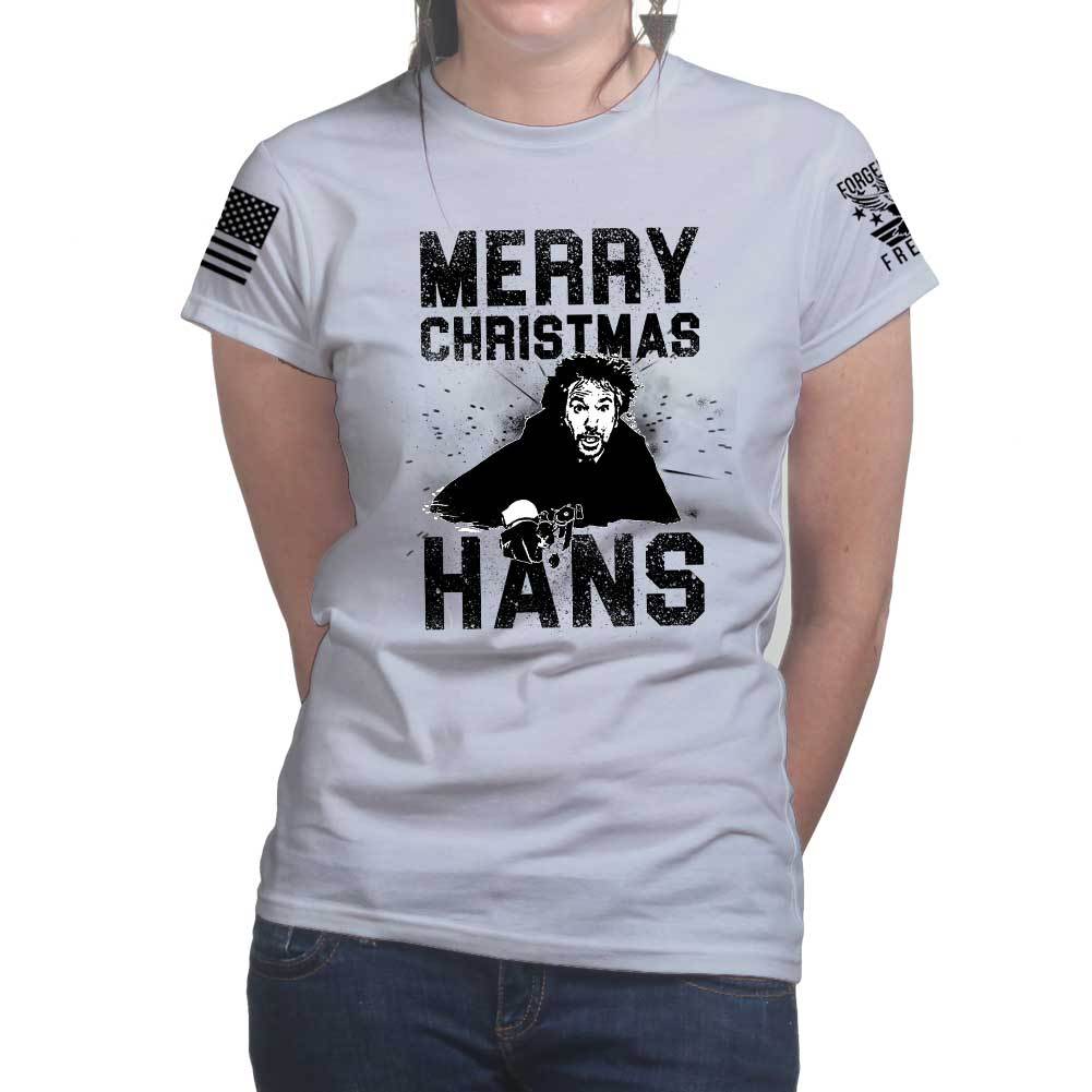 Merry Christmas Hans Ladies T-shirt