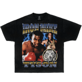 IRON MIKE TYSON VINTAGE GARMENT DYED BOXY T SHIRT Streetwear Y2K