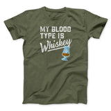 My Blood Type Is Whiskey Men/Unisex T-Shirt