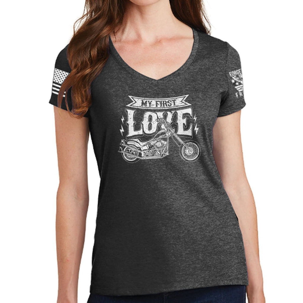 Ladies My First Love V-Neck T-shirt Style001