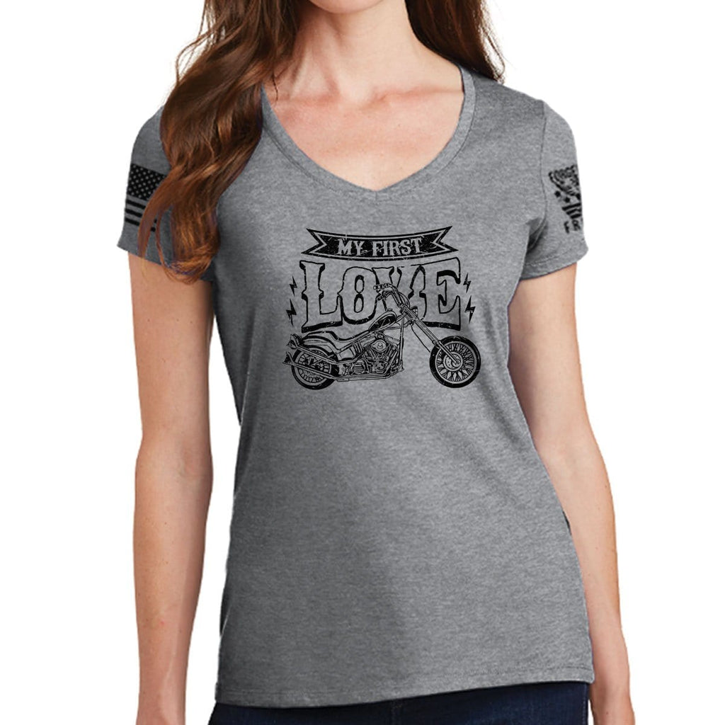 Ladies My First Love V-Neck T-shirt