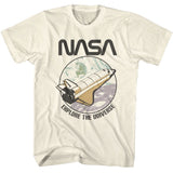 NASA - Explore The Universe - American Classics - Solid Off-White Adult Short Sleeve T-Shirt