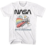NASA - To Space - American Classics - Solid White Adult Short Sleeve T-Shirt