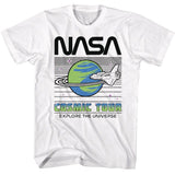 NASA - Cosmic Tour - American Classics - Solid White Adult Short Sleeve T-Shirt