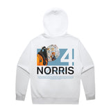 Norris White Helmet Hoodie