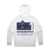 Verstappen White Helmet Hoodie