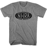 NHRA - Championship Logo - American Classics - Solid Gray Adult Short Sleeve T-Shirt