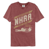 NHRA - Championship Drag Racing - American Classics - Solid Red Adult Short Sleeve Comfort Color T-Shirt