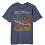 NHRA - Championship Drag Racing - American Classics - Solid Blue Adult Short Sleeve Vintage Wash T-Shirt