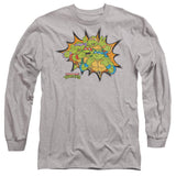 TMNT - Funny Face Turtles - Adult Long Sleeve T-Shirt