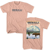 National Parks - Denali Poster Art - American Classics - Solid Orange Adult Short Sleeve T-Shirt
