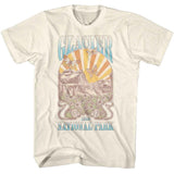National Parks - Glacier Nouveau - American Classics - Solid Off-White Adult Short Sleeve T-Shirt