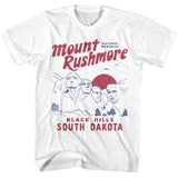 National Parks - Mount Rushmore - American Classics - Solid White Adult Short Sleeve T-Shirt