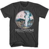National Parks - Yellowstone Geyser Circle - American Classics - Solid Gray Adult Short Sleeve T-Shirt