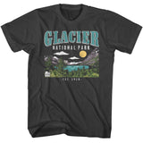 National Parks - Glacier National Park - American Classics - Solid Gray Adult Short Sleeve T-Shirt