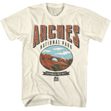 National Parks - Arches - American Classics - Solid Off-White Adult Short Sleeve T-Shirt Style001