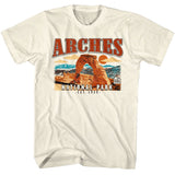 National Parks - Arches - American Classics - Solid Off-White Adult Short Sleeve T-Shirt