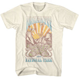 National Parks - Yosemite Nouveau - American Classics - Solid Off-White Adult Short Sleeve T-Shirt Style001