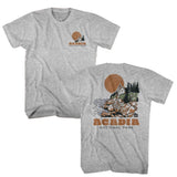National Parks - Acadia - American Classics - Heather Gray Adult Short Sleeve T-Shirt