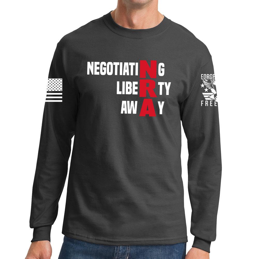 Negotiating Liberty Away Long Sleeve T-shirt Style001