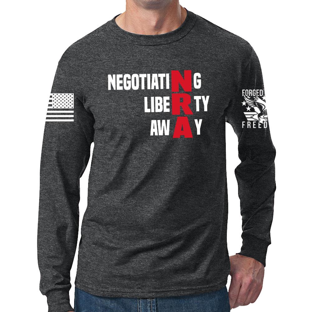 Negotiating Liberty Away Long Sleeve T-shirt Style001