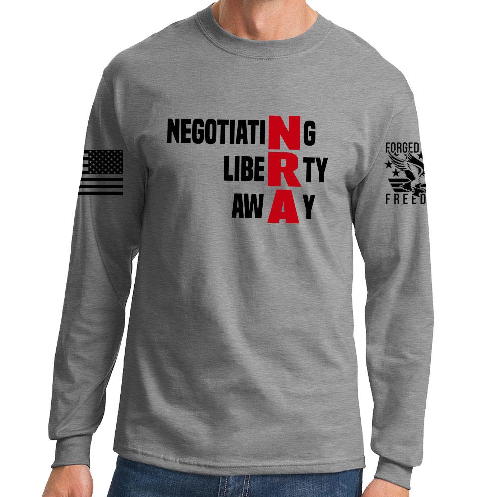 Negotiating Liberty Away Long Sleeve T-shirt Style001
