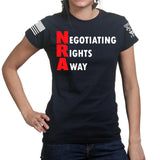 Negotiating Rights Away Ladies T-shirt