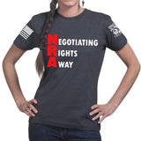 Negotiating Rights Away Ladies T-shirt Style001