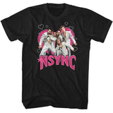NSYNC - Heartthrob - American Classics - Solid Black Adult Short Sleeve T-Shirt