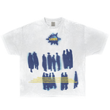 Lost White Boxy T-Shirt Streetwear Y2K