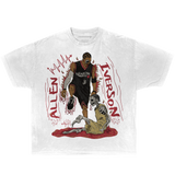 Neniom Famous AI Death Step Over Garment Dyed Boxy Tee Streetwear Y2K