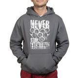 Unisex Never Stop Fighting Hoodie Style001