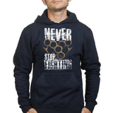 Unisex Never Stop Fighting Hoodie Style001