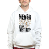 Unisex Never Stop Fighting Hoodie Style001