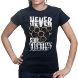 Ladies Never Stop Fighting T-shirt Style001
