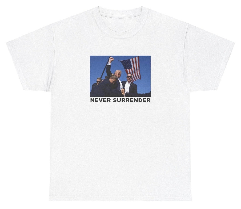 *NEW* Never Surrender- Trump Shot Tee