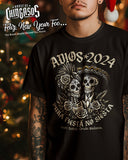 Adios 2024 Feliz AÃ±o Nuevo New Years Calaveras T-Shirt