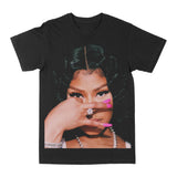 Nicki Minaj "Big Face Black Hair" Graphic Tee