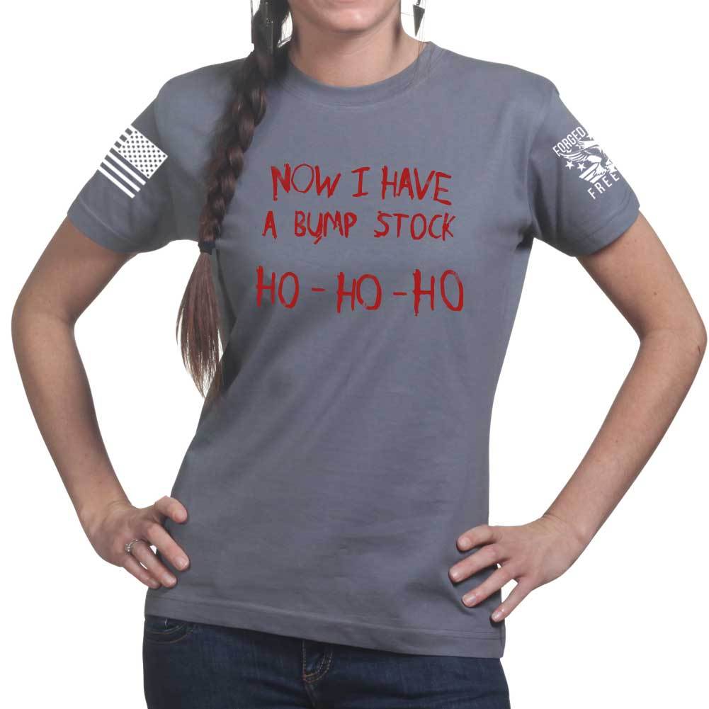 Now I Have A Bump Stock Ladies T-shirt Style001