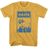 Oasis - Two Bros Square - Officially Licensed American Classics - Front Print Solid Adult Short Sleeve T-Shirt
