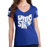 Ladies Ohio Strong V-Neck T-shirt Style001