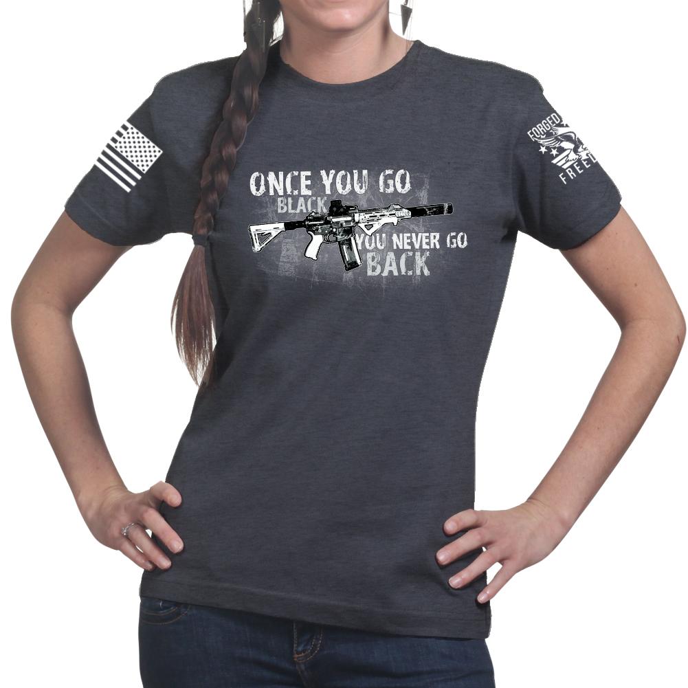 Once You Go Black Ladies T-shirt