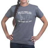 How To Stop An Attacker Ladies T-shirt Style001