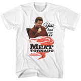 Parks And Recreation - Meat Tornado - American Classics - Solid White Adult Short Sleeve T-Shirt